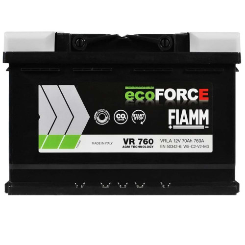 FIAMM Ecoforce AGM 70Аh 760А R+